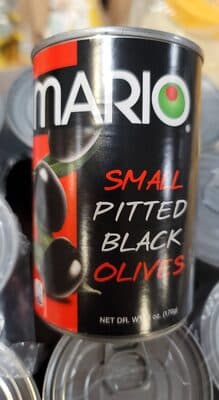 MARIO, SMALL PITTED BLACK OLIVES