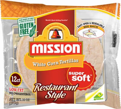 White Corn Restaurant Style Tortillas