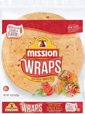 Sun-Dried Tomato Basil Wraps