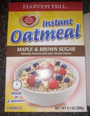 Maple & Brown Sugar Instant Oatmeal