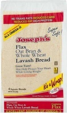 Flax Oat Bran & Whole Wheat Lavash Bread
