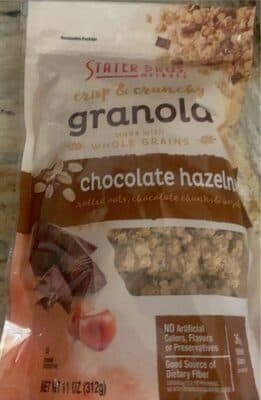 Chocolate Hazelnut Rolled Oats, Chocolate Chunks & Hazelnuts Crisp & Crunchy Granola