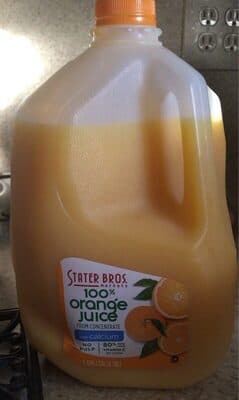 100% Orange Juice From Concentrate