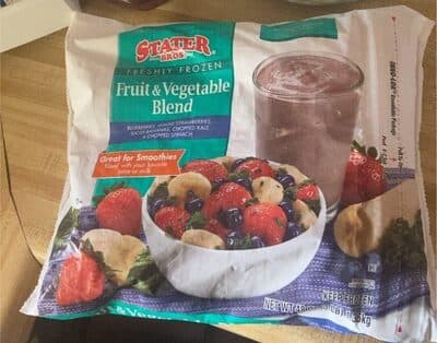 Fruit & Veggie Blend A Mix of Blueberries, Strawberries, Banana, Kale & Spinach