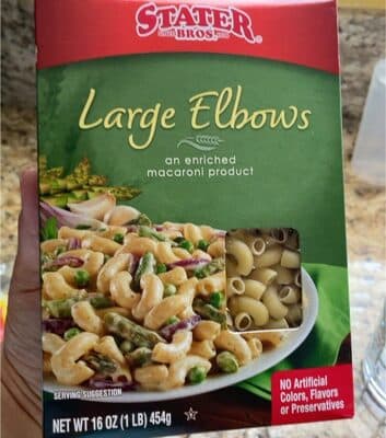 ENRICHED MACARONI PRODUCT, LARGE ELBOWS