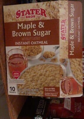 Maple & Brown Sugar Flavored Instant Oatmeal