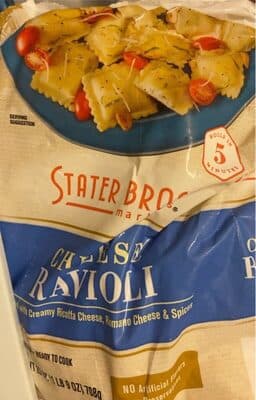 Cheese Ravioli Filled With Creamy Seasoned Ricotta And Romano Cheeses