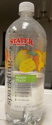 Mango Peach Flavored Sparkling Water Beverage