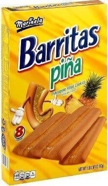 Pina Pineapple Barritas Filled Cookies