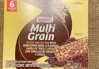 Multi Grain Wheat and Oat Bar with Sunflower Seeds & Flaxseed
