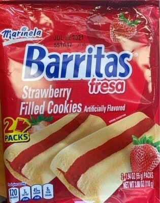 Barritas Fresa Strawberry Filled Cookies