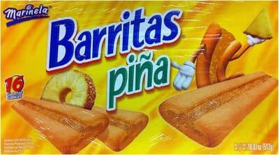 Pina Pineapple Barritas Filled Cookies
