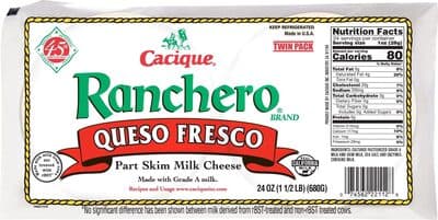 Queso Fresco Part Skim Milk Cheese