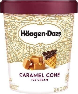 CARAMEL CONE ICE CREAM, CARAMEL