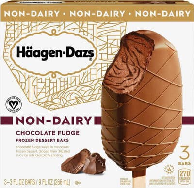 Chocolate Fudge Swirls in Chocolate Frozen Dessert, Dipped Then Drizzled in a Rice Milk Chocolaty Coating Non-Dairy Frozen Dessert Bars