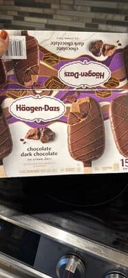 Chocolate Dark Chocolate Ice Cream Bars Dipped in Fine Dark Chocolate