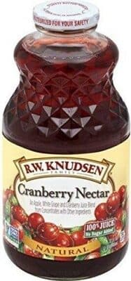 100% JUICE, CRANBERRY NECTAR