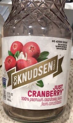100% Just Cranberry Premium Cranberry Juice From Concentrate