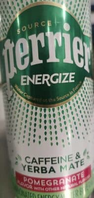 Pomegranate Flavor Caffeine & Yerba Mate Carbonated Energy Water Beverage