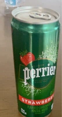 Strawberry mineral water