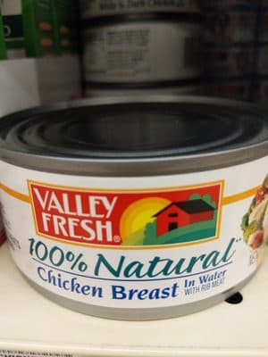 100% Natural Chicken Breast With Rib Meat In Broth
