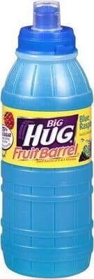 Big hug fruit barrels blue raspberry fruit flavored drink