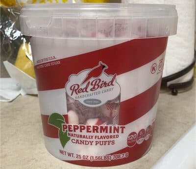 Peppermint Naturally Flavored Candy Puffs
