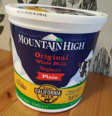Original Whole Milk Yoghurt, Plain