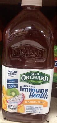 Tropical Fruit Flavored White Grape 100% Juice Immune Health Blend From Concentrate