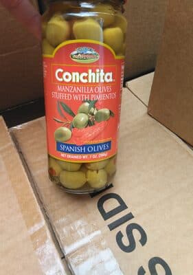 Stuffed Manzanilla Olives With Minced Pimientos