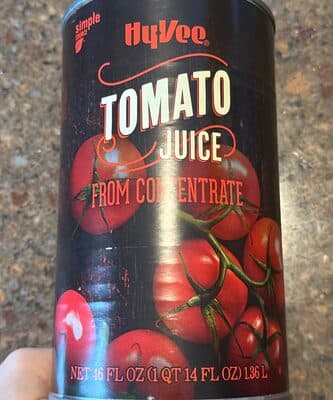 Tomato Juice From Concentrate