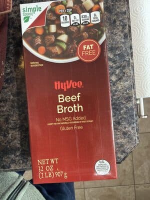 Beef Flavored Fat Free Broth