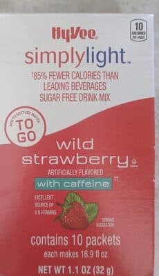 SimplyLight, Wild Strawberry Sugar Free, Low Calorie Drink Mix To Go