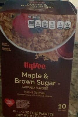 Maple & Brown Sugar Instant Oatmeal