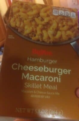 Hamburger Cheeseburger Macaroni & Cheese Sauce Mix Skillet Meal