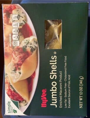 ENRICHED MACARONI PRODUCT, JUMBO SHELLS