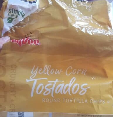 Yellow Corn Tostados Round Tortilla Chips