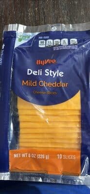 Mild Cheddar Deli Style Cheese Slices