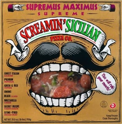 Supremus Maximus Italian Sausage, Pepperoni, Green & Red Peppers, Onions, Black Olives Supreme Pizza