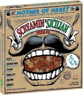 MOTHER OF MEAT! ITALIAN SAUSAGE, ROUGH CUT PEPPERONI, JULIENNE HAM, SMOKED BACON