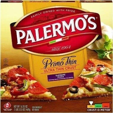 Palermo's Primo Thin Ultra Thin Crust Supreme Pizza