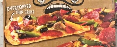 Supreme Pepperoni, Sausage, Green & Yellow Peppers, Red Onions, Black Olives, & Mozzarella Cheese Thin Crust Pizza
