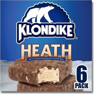 Heath Frozen Heath Flavored Dairy Dessert Bars With Milk Chocolatey Coating And Heath Toffee Pieces
