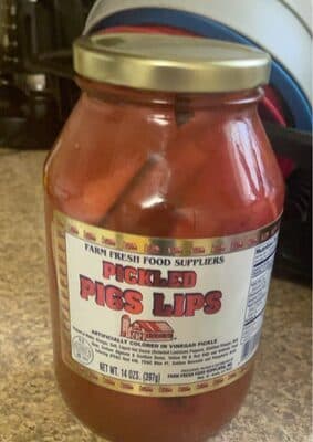 Pickled pig lips