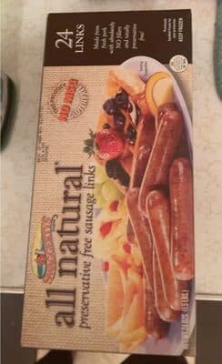 Preservative Free Sausage Links