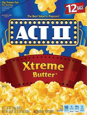 Xtreme Butter Microwave Popcorn