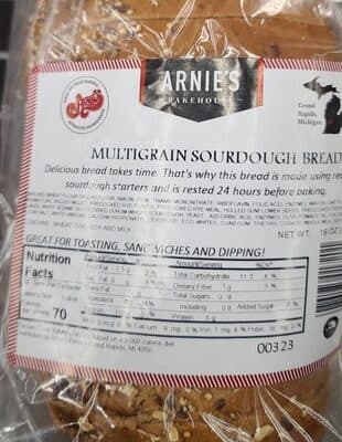 Multichannel sourdough bread