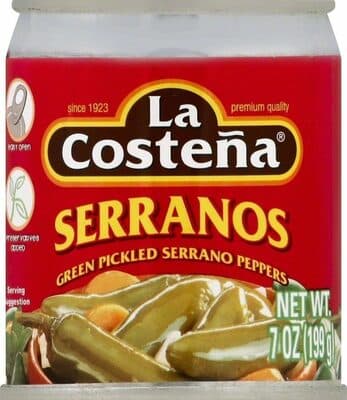 Serranos Green Pickled Serrano Peppers