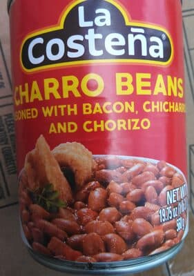 Charro Beans With Bacon, Chicharron And Garlic Sausage