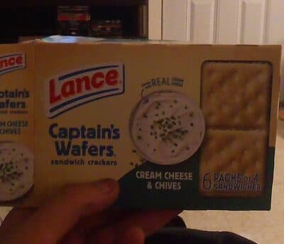 Captain's Wafers Cream Cheese & Chives Crackers